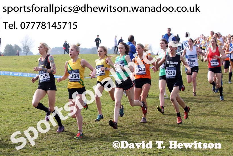 Senior womens 2016 Inter Counties Cross Country Champs. and Cross Challenge Final, Cofton Park, Birmingham. Photo: David T. Hewitson/Sports for All Pics